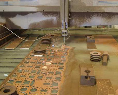 Water jet cutting